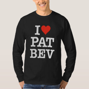 Camiseta Me encanta Pat Bev y corazón Pat Bev