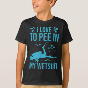 Camiseta Me Encanta Pee En Mi Scu De Buceo Funny Scuba