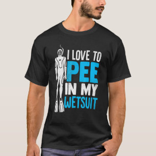 Camiseta Me Encanta Pee En Mi Sno De Buceo Scuba De Traje D