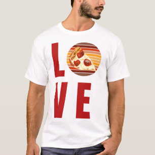 Camiseta Me Encanta Pepperoni Pizza Lover Presenta Comida