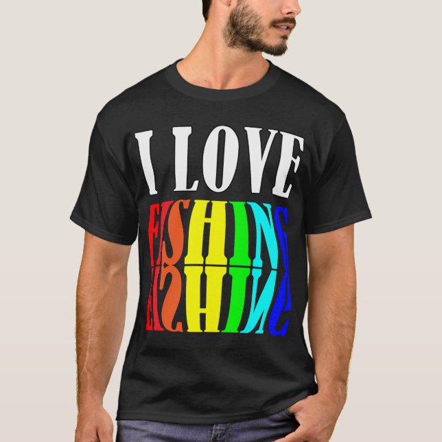 Camiseta Me encanta pescar (Anverso)