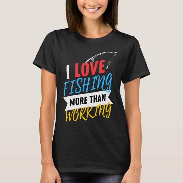 Camiseta Me encanta pescar (Anverso)