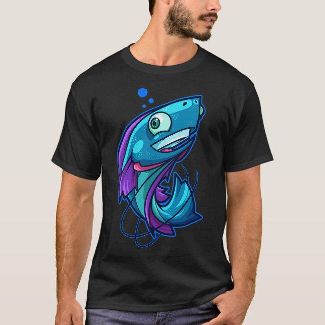Camiseta Me encanta pescar (Anverso)