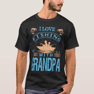Camiseta Me encanta pescar con GRANDPA fhERs dAy