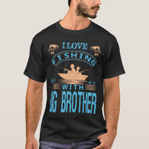 Camiseta Me encanta pescar con un gran HERMANO de AThERs dA