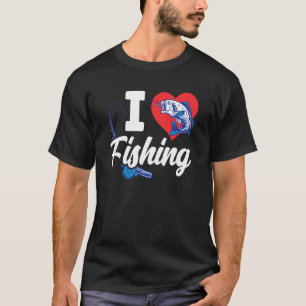 Camiseta Me Encanta Pescar Fisher Fisherman Fish Sayings