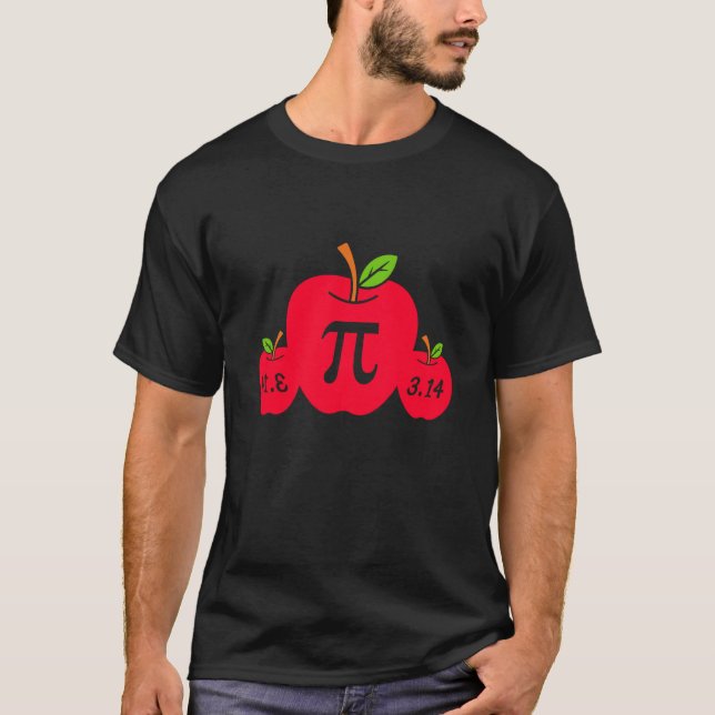 Camiseta Me encanta Pi apple Day Math Nerd Pie 3 14 Profeso (Anverso)