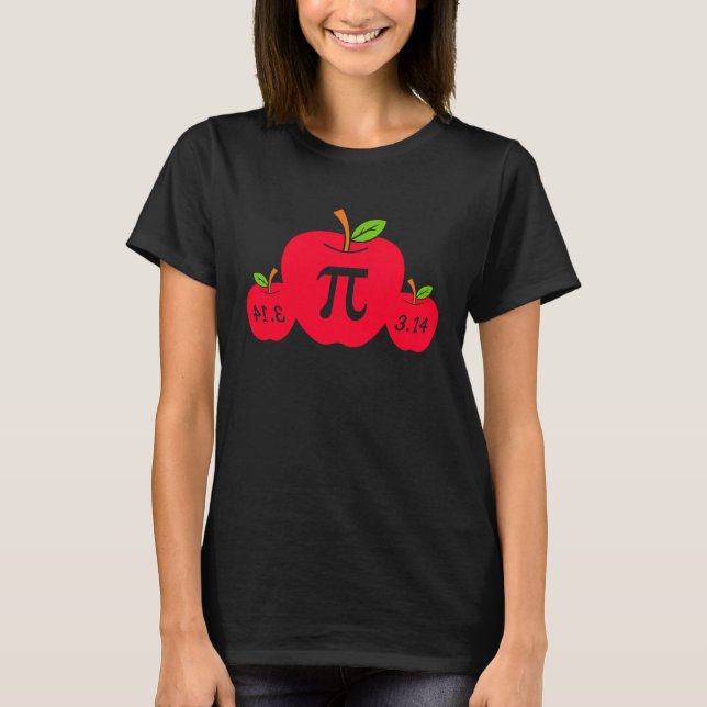 Camiseta Me encanta Pi apple Day Math Nerd Pie 3 14 Profeso (Anverso)