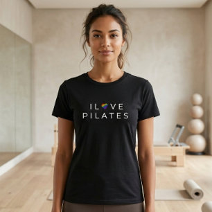 Camiseta Me Encanta Pilates Cita El Tee Minimalista De La F