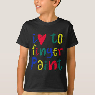 Camiseta Me encanta pintar con los dedos - Divertida pareja