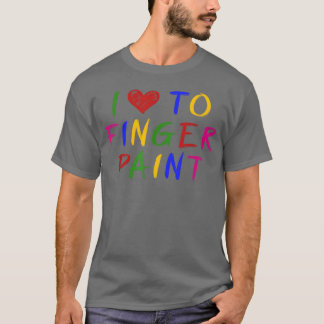 Camiseta Me encanta pintar con los dedos, pinto pareja lind