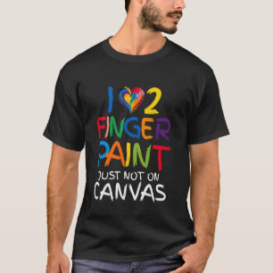 Camiseta Me encanta pintar con los dedos Soy una pareja may