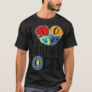 Camiseta Me encanta pintar piedras regalar Guay Painter Men