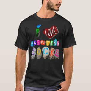 Camiseta Me encanta pintar piedras regalar Guay Painter Men