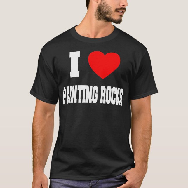 Camiseta Me encanta pintar rocas _1 (Anverso)