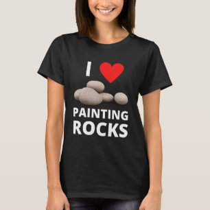 Camiseta Me encanta pintar Rocas Rocas Rock Corazón Amabili