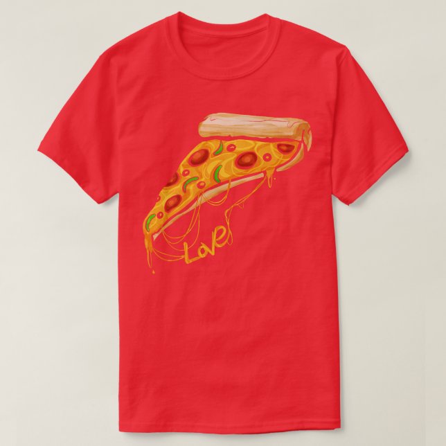 Camiseta Me encanta Pizza Slice Pizza Premium  (Diseño del anverso)