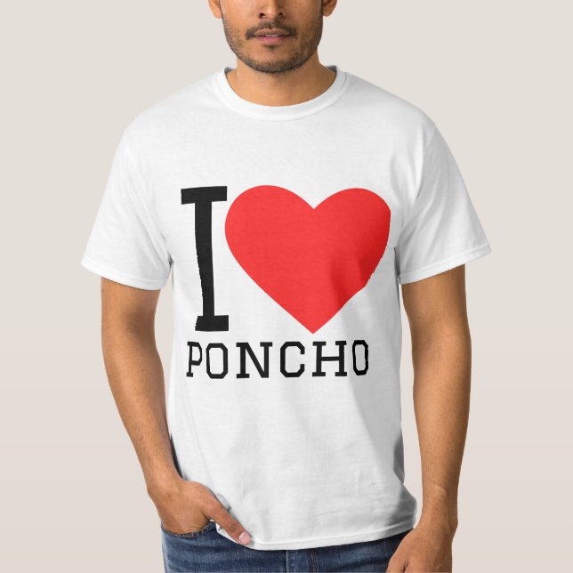 Camiseta Me encanta poncho (Anverso)