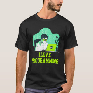 Camiseta Me Encanta Programar Programación Profesional Info