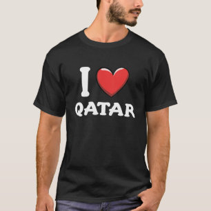 Camiseta Me encanta Qatar Orgulloso Ciudadano Qatar Vacacio