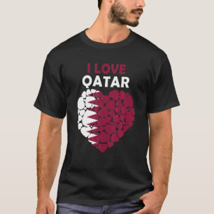 Camiseta Me Encanta Qatar Orgulloso De Ser Qatar Bandera De