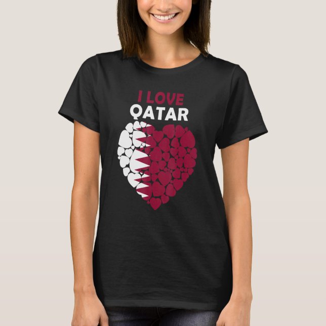 Camiseta Me Encanta Qatar Orgulloso De Ser Qatar Bandera De (Anverso)