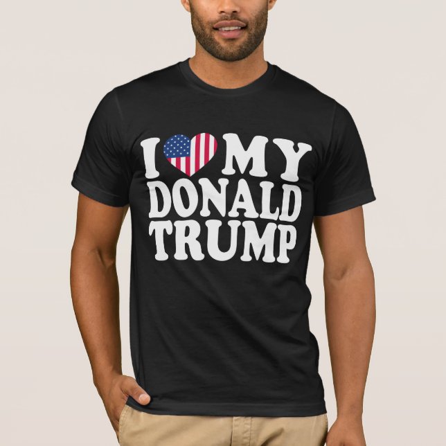 Camiseta Me encanta que Donald Trump sea presidente en 2024 (Anverso)