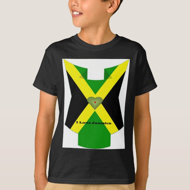 Camiseta Me encanta que Jamaica tenga un buen día y una mej (Anverso)