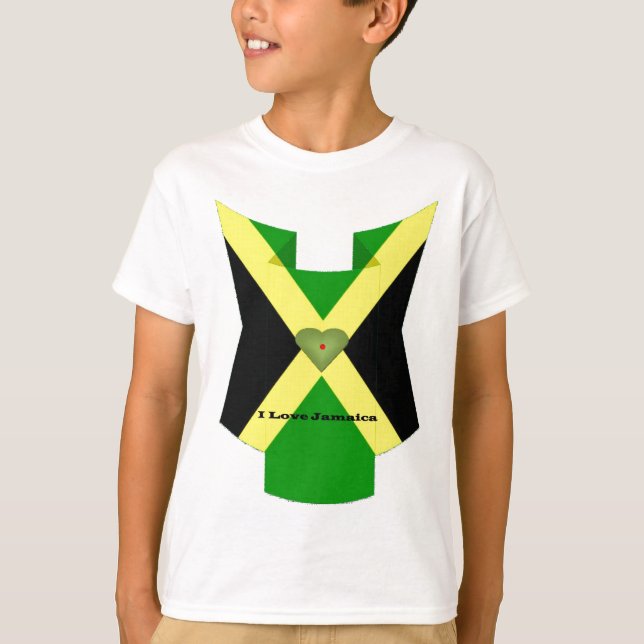 Camiseta Me encanta que Jamaica tenga un buen día y una mej (Anverso)