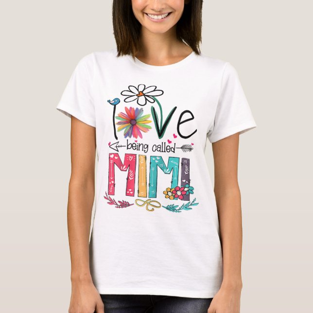 Camiseta Me encanta que me llamen el Día de la Madre del Gi (Anverso)