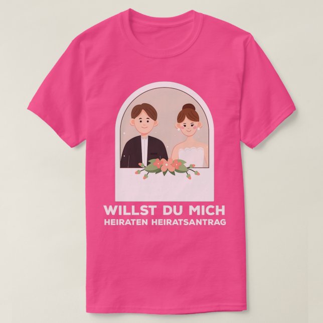 Camiseta Me encanta que te cases conmigo 2 (Diseño del anverso)