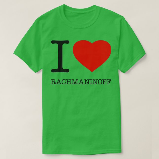 CAMISETA ME ENCANTA RACHMANINOFF 1  (Diseño del anverso)