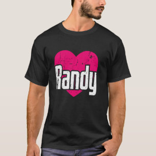 Camiseta Me Encanta Randy Cute Nombre I Heary Randy