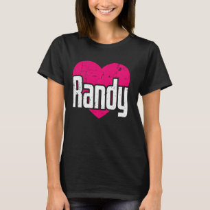 Camiseta Me Encanta Randy Cute Nombre I Heary Randy