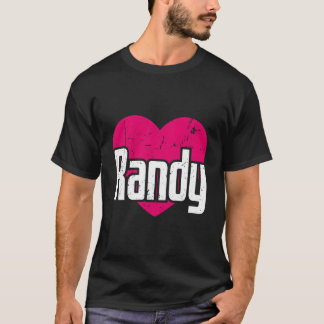 Camiseta Me Encanta Randy Cute Nombre I Heary Randy