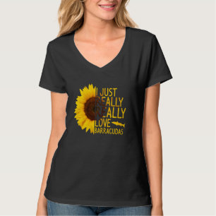 Camiseta Me Encanta Realmente Barracudas Mujeres Hombres Pe