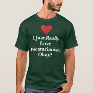 Camiseta Me Encanta Realmente El Pescatarismo, Vale, La Veg