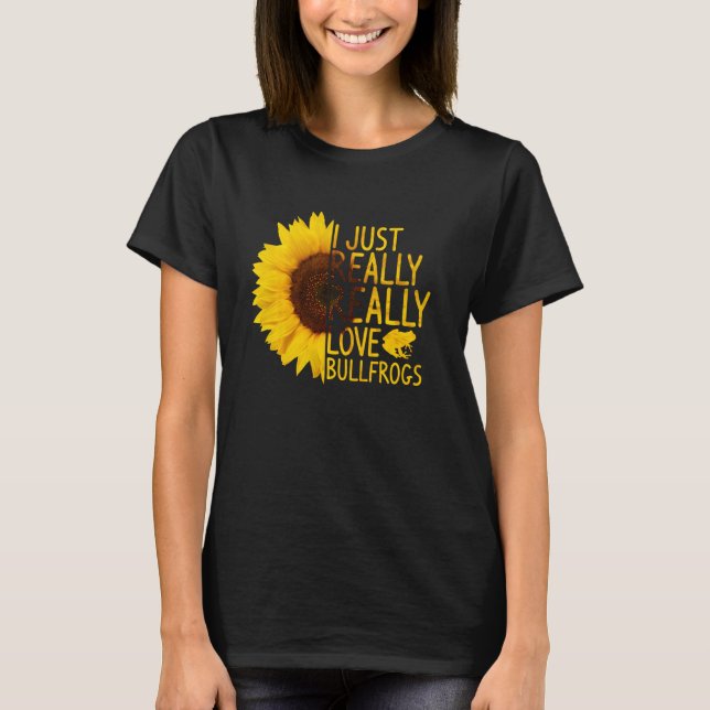 Camiseta Me Encanta Realmente El Toad Sunfl De Las Francas (Anverso)