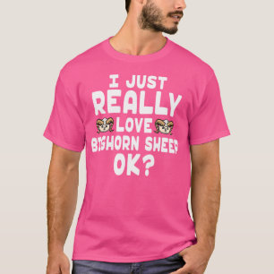 Camiseta Me Encanta Realmente La Oveja De Bighorn Cuerdo Bi