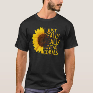 Camiseta Me Encanta Realmente Los Corales Mujeres Hombres P
