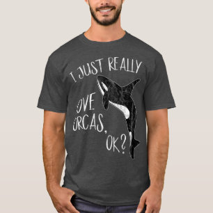 Camiseta Me Encanta Realmente Orcas Asesina Ballena