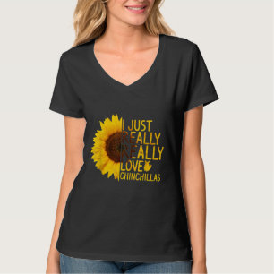 Camiseta Me Encanta Realmente Que Las Chinas Hombres Sunflo