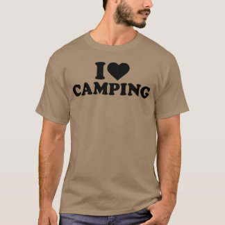 Camiseta me encanta regalo blanco de camping