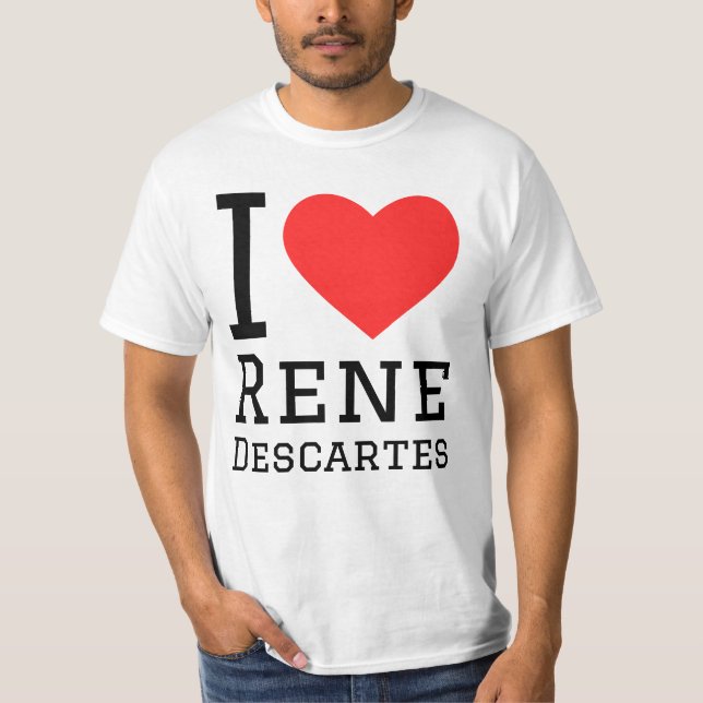 Camiseta Me encanta Rene Descartes (Anverso)