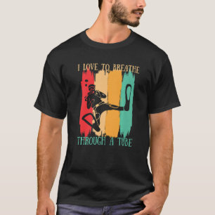 Camiseta Me Encanta Respirar A Través De Un Submarinismo En