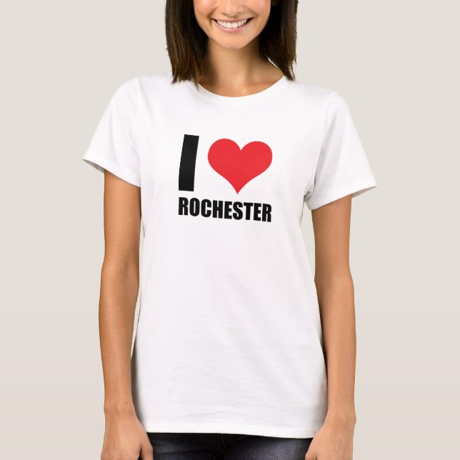 Camiseta Me encanta Rochester (Anverso)