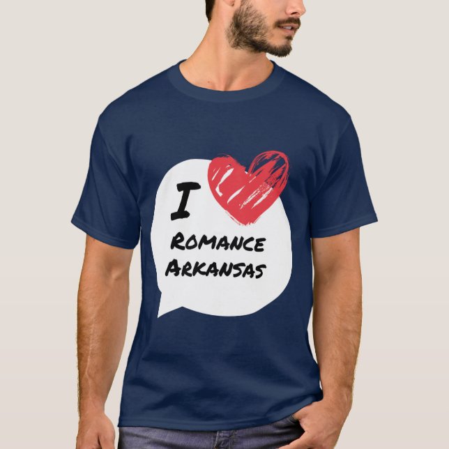 Camiseta Me encanta Romance Arkansas Oversized (Anverso)