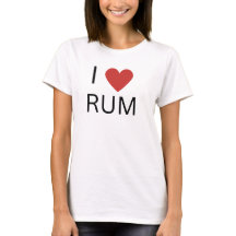 Me Encanta Rum, Novedad Beber Rum, Señoras Camiset