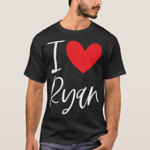 Camiseta Me encanta Ryan Name Personalized Boy Man BFF Frie