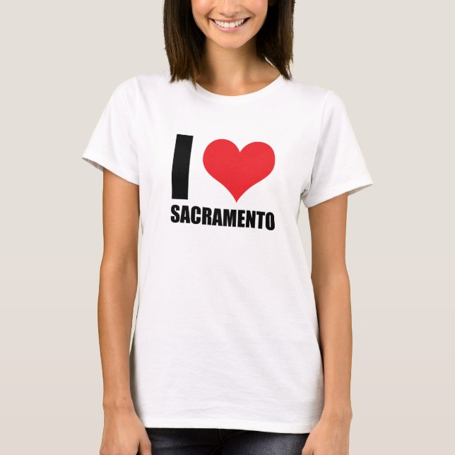 Camiseta Me encanta Sacramento (Anverso)